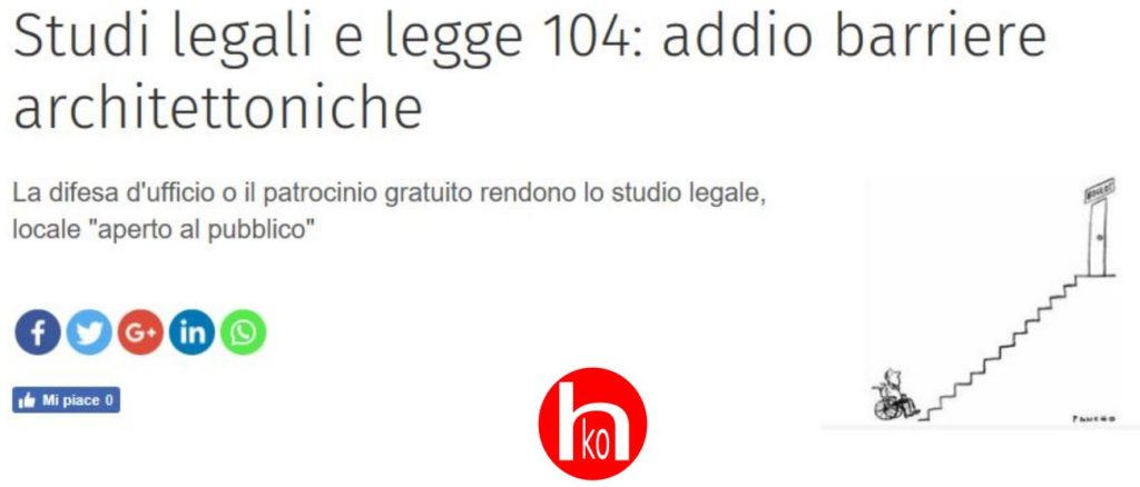Mai più barriere architettoniche negli studi professionali